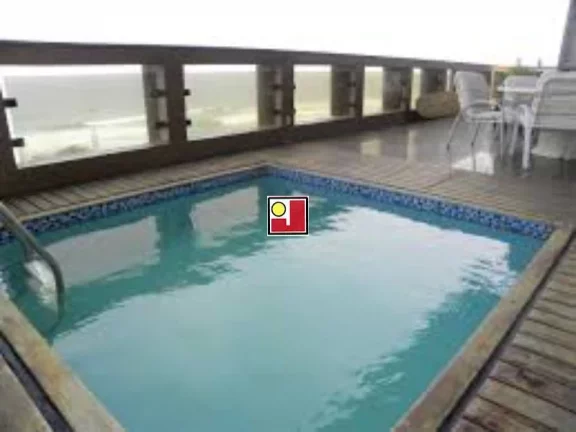 Imagem Vendo duplex Barramares, frontal mar, vista espetacular, original 4Q, 303m², R$4.100.000, 3 vg, portaria 24h, tênis, piscinas, churrasqueiras, futebol