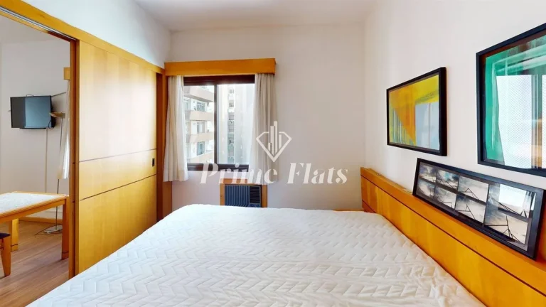 Imagem Flat disponível para venda no Hotel Hampton Park, com 31m², 1 dormitório e 1 vaga