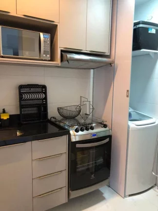 Imagem Apartamento mobiliado, decorado e equipado a 300 metros da praia de Ponta de Campina - AP2104