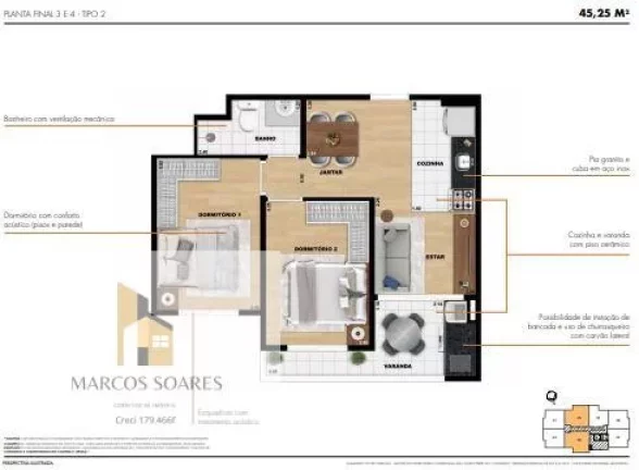 Imagem Apartamento à venda em Osasco, Vila Yara, com 2 quartos, 53m2