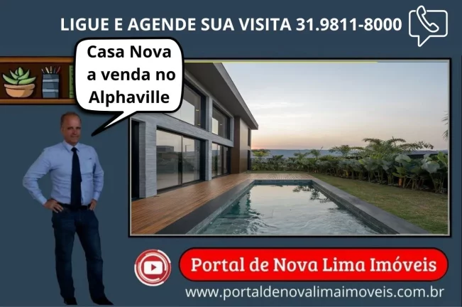Casa nova a venda no Alphaville em Nova Lima Ligue e agende sua visita 31 98511 8000