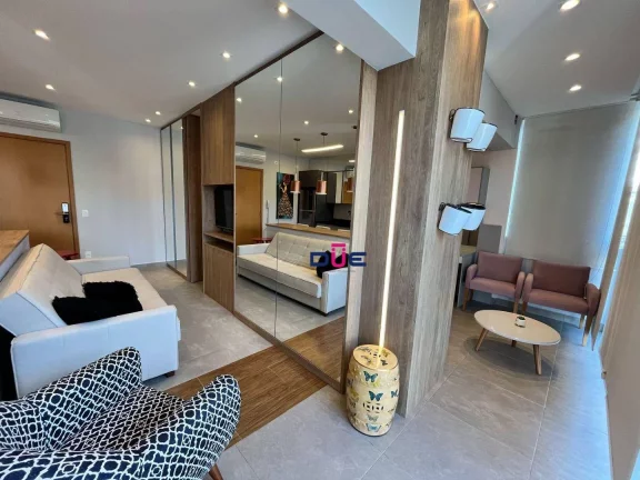Imagem Apartamento com 1 dormitório para alugar, 46 m² por R$ 5.300/mês - Boqueirão - Santos/SP