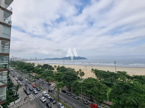 Imagem Apartamento Padrão de 3 dormitórios com vista total das praias de Santos