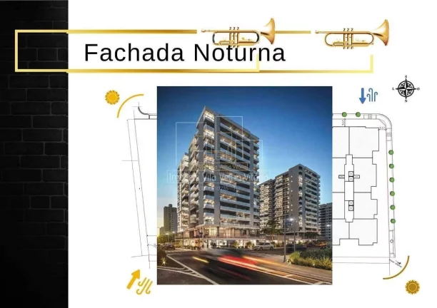 Imagem 2 Quartos na Praia de Itapuã 83m², Vista para o Mar, 2 Vagas e Lazer Completo