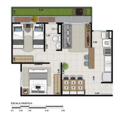 Imagem APARTAMENTO RESIDENCIAL em Rio de Janeiro - RJ, Realengo
