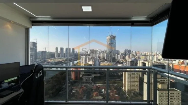 Imagem Apartamento mobiliado, com 1 dormitório, sendo 1 suite, 2 banheiros, varanda gourmet. 
1 vaga de ga...