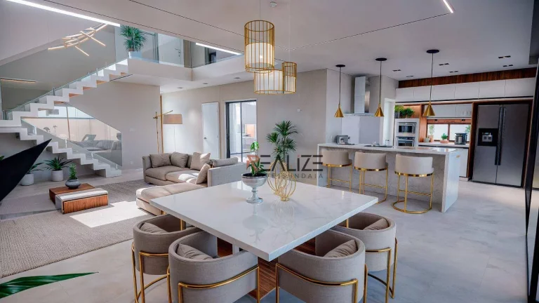 Imagem Sobrado moderno com 4 dormitórios e escritório à venda, 303 m² por R$ 3.300.000 - Condomínio Alto Padrão - Indaiatuba/SP