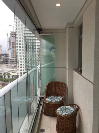 Imagem Flat para venda possui 50 metros quadrados com 1 quarto em Santo Amaro