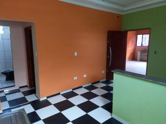 Imagem Casa sobreposta alta com 1 dormitório à venda, 90 m² por R$ 150.000 - Vila Costa Muniz - Cubatão/SP