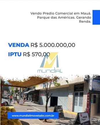 Imagem Vendo Predio Comercial em Mauá. Parque das Américas. Gerando Renda.