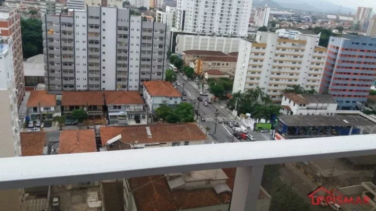 Imagem 2 dormitorios 2 suites 1 vaga demarcada Boqueirão Santos