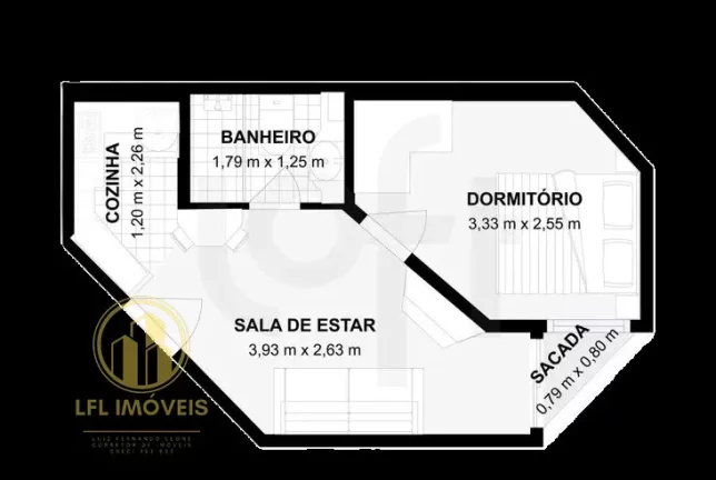 Imagem Studio Pronto para Morar no Coração da Bela Vista em São Paulo, ao Lado do Shopping Frei Caneca e Metrô Consolação