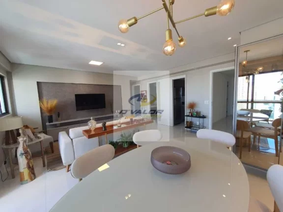 Imagem Vendo apartamentos com vista mar, de 83 m2, varanda, sala p/ 2 ambientes, 3 quartos com 2 suítes e 2 vagas