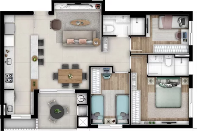 Imagem Gaia - Apartamento à venda no bairro Cabral - Curitiba/PR