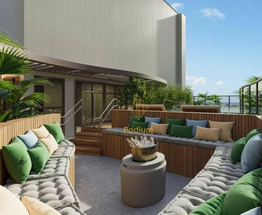 Imagem Apartamentos com varanda / sacada gourmet em frente ao Parque Linear Parahyba I a 520m da Praia do Bessa - AP0883