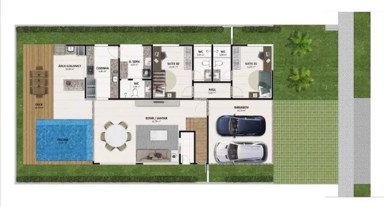 Imagem Casa à venda no Condomínio Alphaville - Área de Lazer e 4 Vagas de Garagem