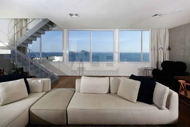 Imagem Cobertura à venda em Ipanema, 340m2 com 3 suítes, 2 vagas e Vista Mar!