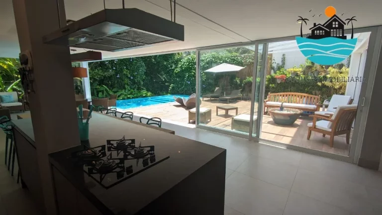 Imagem Raízes de Juquehy, Venda e Aluguel de Temporada - 5 Suítes, max. 13 pessoas, piscina, área gourmet, Tênis, sauna, 300m² | Juquehy Imobiliária