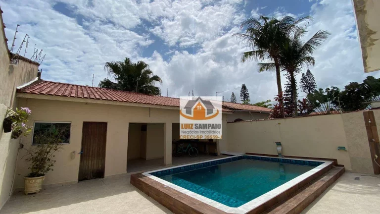 Imagem Sobrado a 70m do mar - 3 Suítes - Piscina - Cibratel II