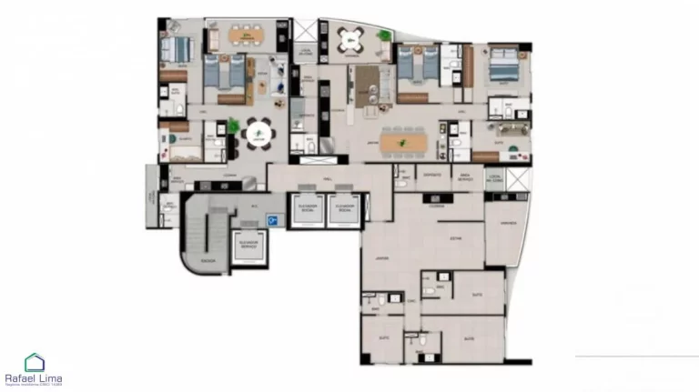 Alto Padrão 3 Quartos Recife - PE - Boa Viagem