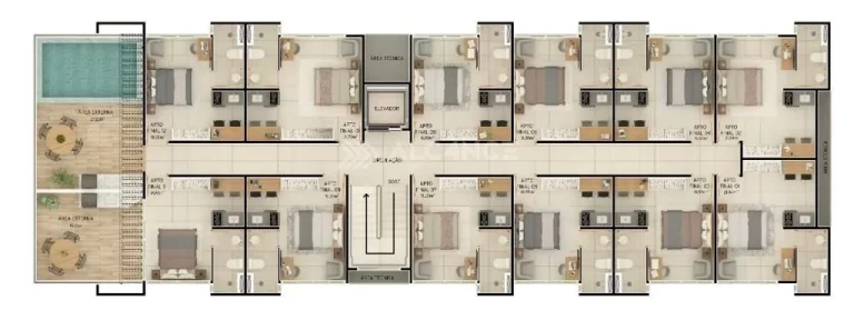 Imagem Flat - 18,55m² - Intermares, Cabedelo/PB