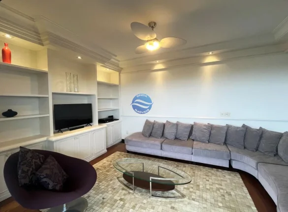 Imagem Apartamento grande à venda em Santos vista mar na Pompéia