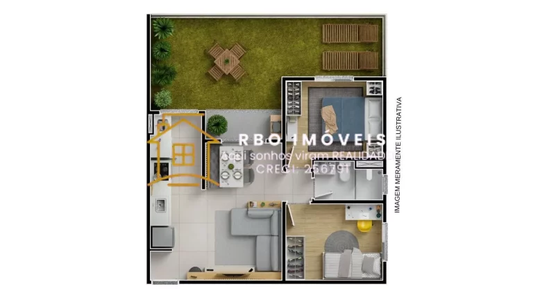 Imagem Lançamento Residencial Aspen - Apartamentos à Venda com 2 Dormitórios