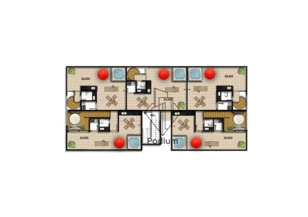 Imagem Cobertura Duplex com jacuzzi privativa em excelente localização a 300m da Av. Epitácio Pessoa no Bairro dos Estados - CO0252