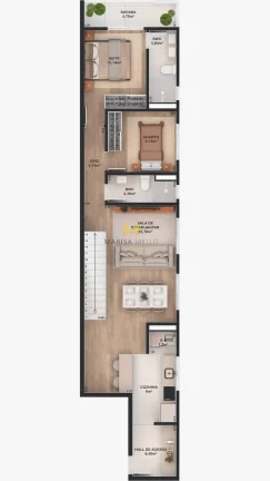 Imagem Lançamento Especial Residencial Du Bosque em Pinhais - Apartamento de luxo à venda com 3 quartos / 1 suite no Centro