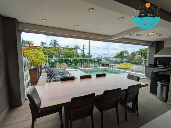 Imagem Aluguel de Temporada Juquehy - 4 suítes, piscina/churr. Privativa, 50m da praia, acomodação 14 pessoas, 03 vagas de auto | Juquehy Imobiliária