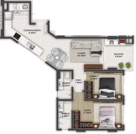 Imagem Apartamento 2 quartos à venda em Itapema- SC