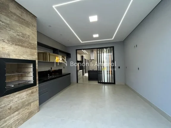 Imagem Excelente casa térrea nova com 3 suítes, totalmente integrada e planejada no Condomínio Glarus, S...