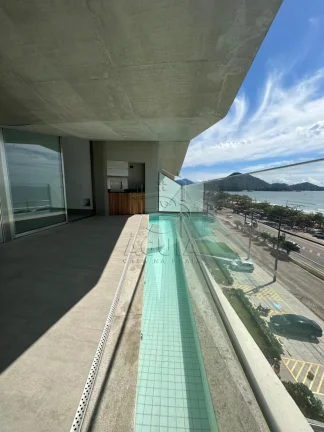 Imagem Apartamento alto padrão com piscina na sacada frente mar na praia Grande em Ubatuba!