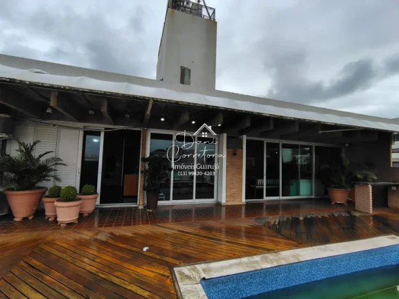 Imagem Imperdível cobertura à venda em Guarujá-SP, 3 quartos, 1 suíte, 2 salas, 4 banheiros, 2 vagas e 300m²!