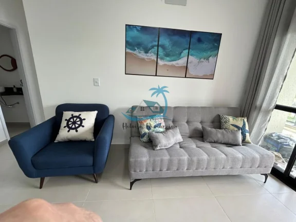Imagem Apartamento novo e mobiliado com 2 dormitórios e 3 banheiros a venda à 200 metros da Orla do Itaguá em Ubatuba.