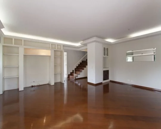 Imagem Apartamento duplex, living com lareira e tacos, terraço, lavabo, escritório, 03 dormitórios sendo...