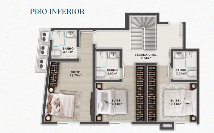 Imagem Sant Laurren - Apartamento à venda no bairro Canto Grande - Bombinhas/SC