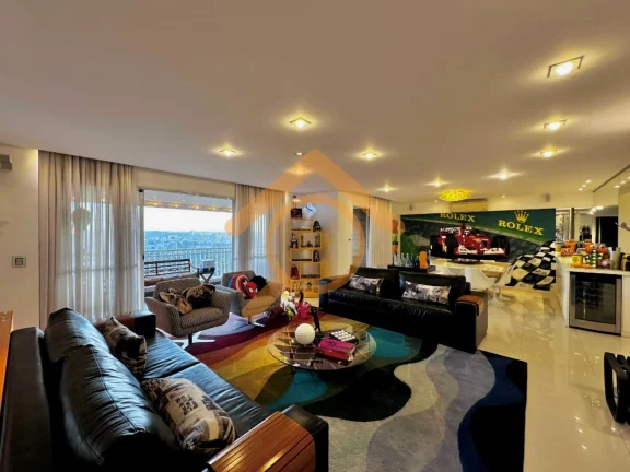 Imagem Apartamento de luxo no Jardim Marajoara: 4 quartos, 3 suítes, 3 salas, 5 banheiros, 3 vagas, 233m² - Condomínio Iepe Golf.