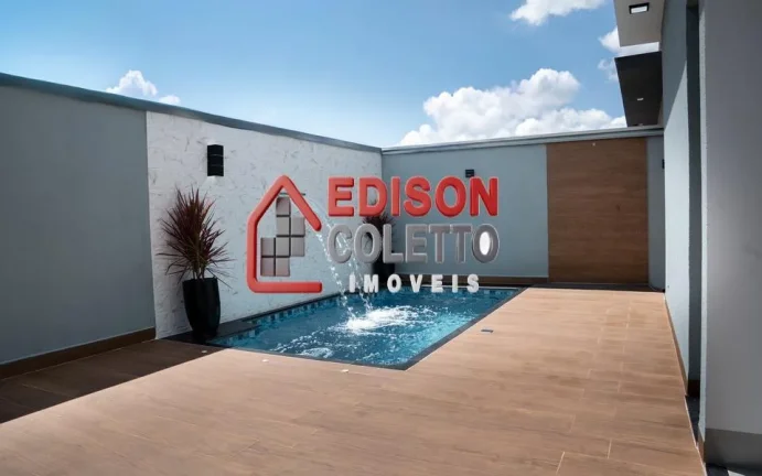 Imagem Casa nova a venda, 3 quartos, piscina, Condominio Residencial Agápe, Campestre em Piracicaba!!