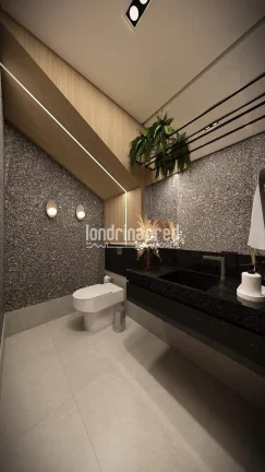 Imagem Casa à Venda no Condomínio Morada das Flores em Cambé com 3 Quartos, Suíte com Closet, Ambientes Integrados e Iluminação em LED