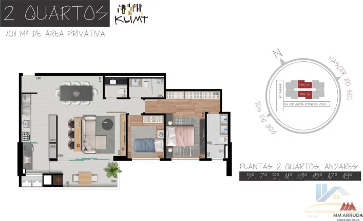 Imagem Apartamento para Venda em Curitiba, Cabral, 2 dormitórios, 1 suíte, 2 banheiros, 1 vaga