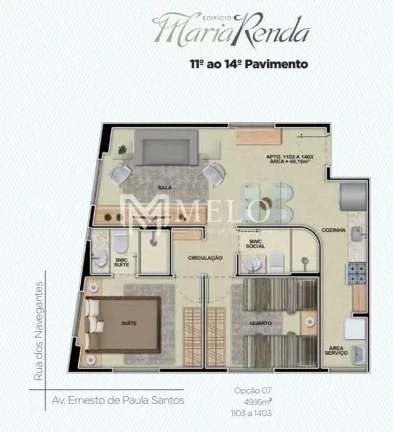 Imagem Oportunidade em BOA VIAGEM: 43,65m²,02qts, 01suite, 01 vaga...