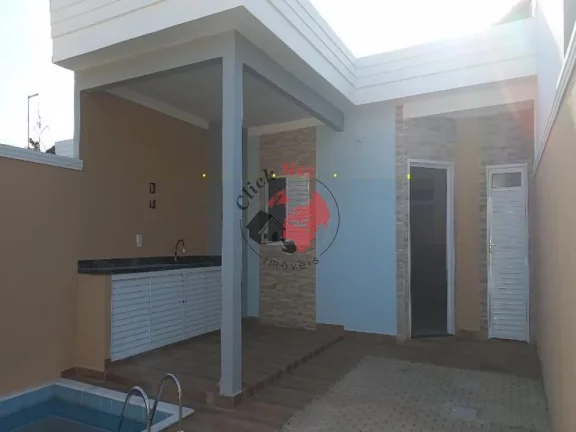 Imagem Casa Térrea Nova sem uso ,a 500m2 da Praia ,3 dorms c suite , quintal e churrasq, piscina ,2 vagas bairro Gaivota, Itanhaem
