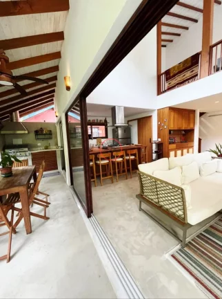 Imagem CASA EM CAMBURIZINHO COM 3 SUITES +2 QUARTO SALA DE ESTAR ,SALA DE JANTAR VARANDA C/ AREA GOURMET, 3 VAGAS, 350 METROS DA PRAIA
