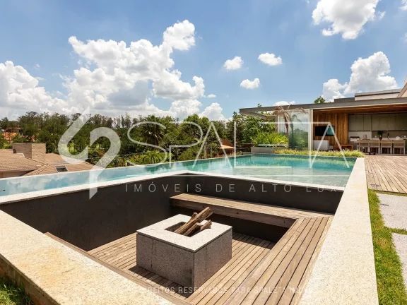 Imagem Fascinante residência contemporânea, totalmente mobiliada e com vista única para o campo de golfe à venda no Terras de São José I