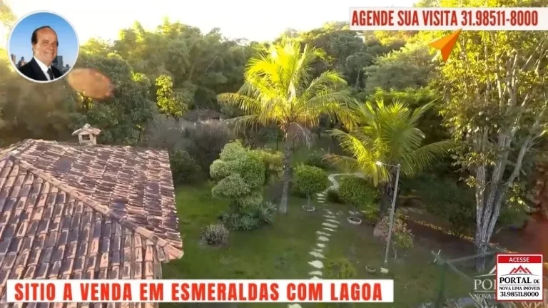 Imagem VENDO BELO SITIO EM ESMERALDAS, JUNTO AO CONDOMÍNIO IPÊ AMARELO. AMPLA ÁREA DE LAZER, PISCINA, SAUNA, QUADRA E LAGOA COM MUITO PEIXE