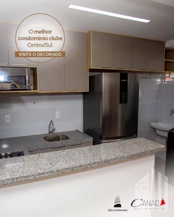 Imagem Apartamento PRONTO MORAR 2 dormitórios à venda por R$ 324.881,57- Condomínio CANADÁ CLUB RESIDENCE - Cristo Rei - Teresina/PI