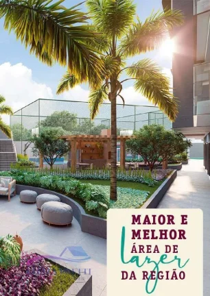 Imagem Excelente apartamento com varanda privativa de frente para Talude, com 2 quartos sendo uma Suite.
