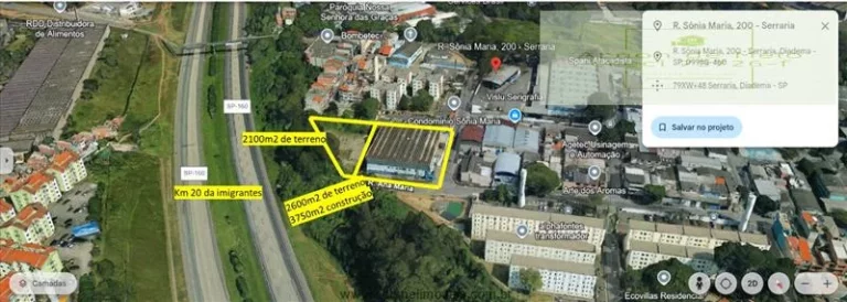 Imagem Galpões para venda em Diadema no bairro Jardim Ruyce
