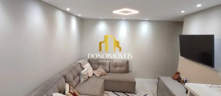Imagem O apartamento no Condomínio SKY Patriani, em Santo André, tem 83m² e conta com 2 suítes, 2 vagas...